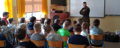 Spotkanie z zawodowym żołnierzem Wojska Polskiego